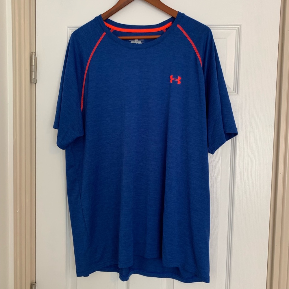 Under Armour Blue with Bright Orange Accents